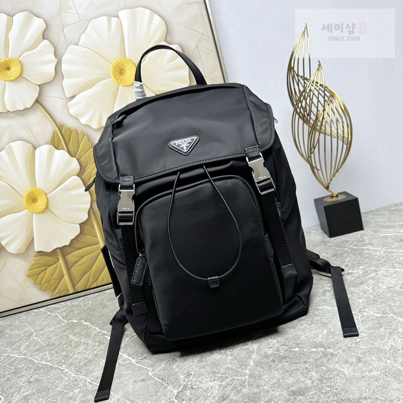 Adidas 프라다x아디다스 리나일론 사이파노 테크니컬 블랙 백팩 2VZ135 Bag 4번 이미지