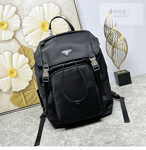 Adidas 프라다x아디다스 리나일론 사이파노 테크니컬 블랙 백팩 2VZ135 Bag 1번 이미지