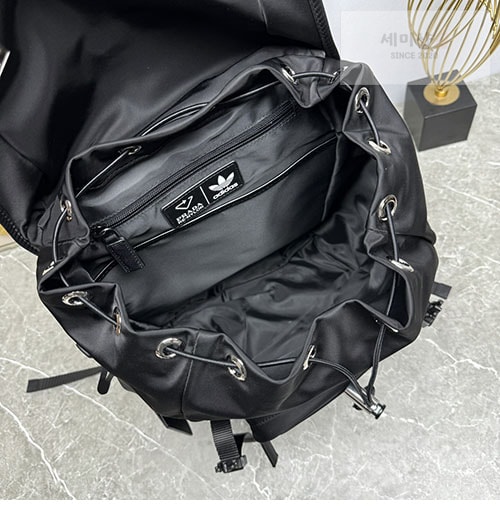 Adidas 프라다x아디다스 리나일론 사이파노 테크니컬 블랙 백팩 2VZ135 Bag 11번 이미지