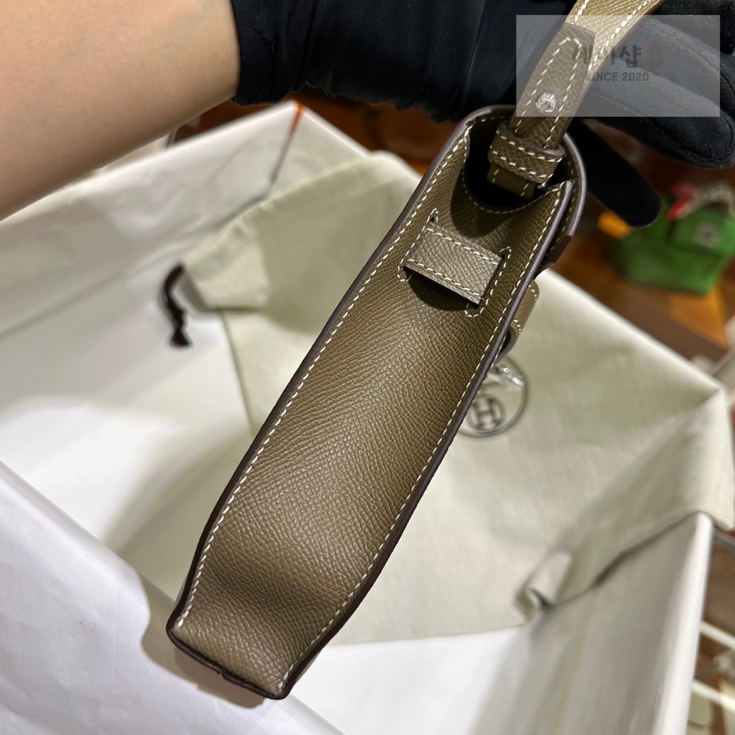 Hermes 에르메스 켈리 데페슈 25 파우치 에토프 Code 18 Bag 3번 이미지