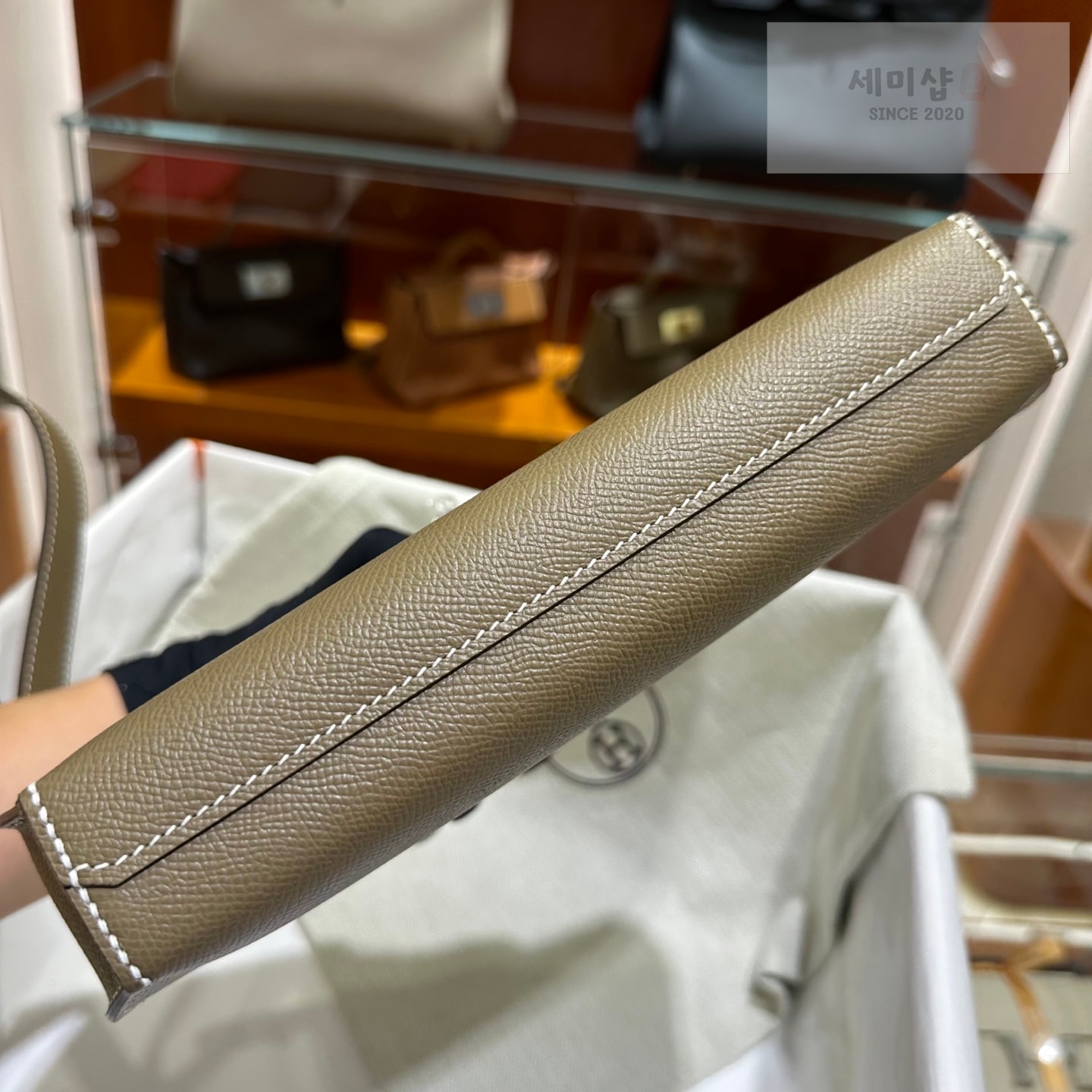 Hermes 에르메스 켈리 데페슈 25 파우치 에토프 Code 18 Bag 4번 이미지