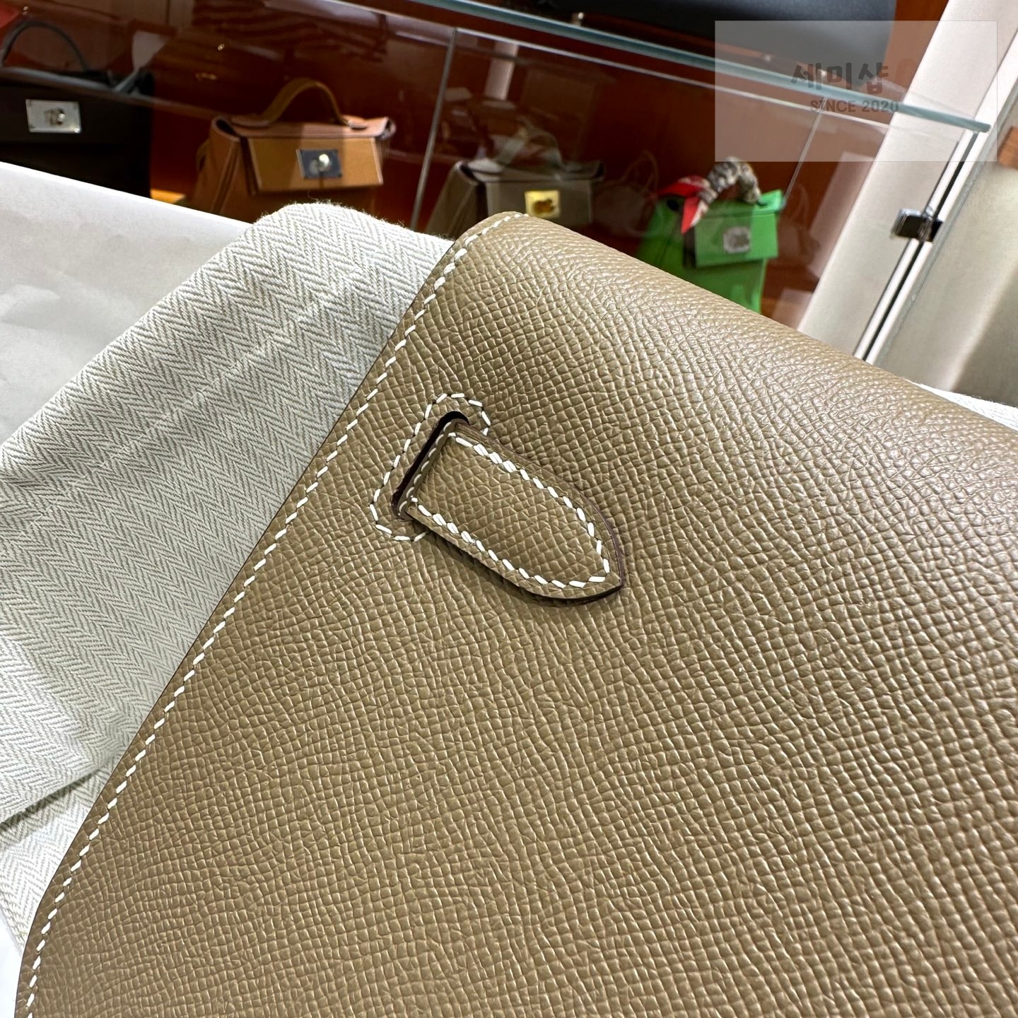 Hermes 에르메스 켈리 데페슈 25 파우치 에토프 Code 18 Bag 7번 이미지