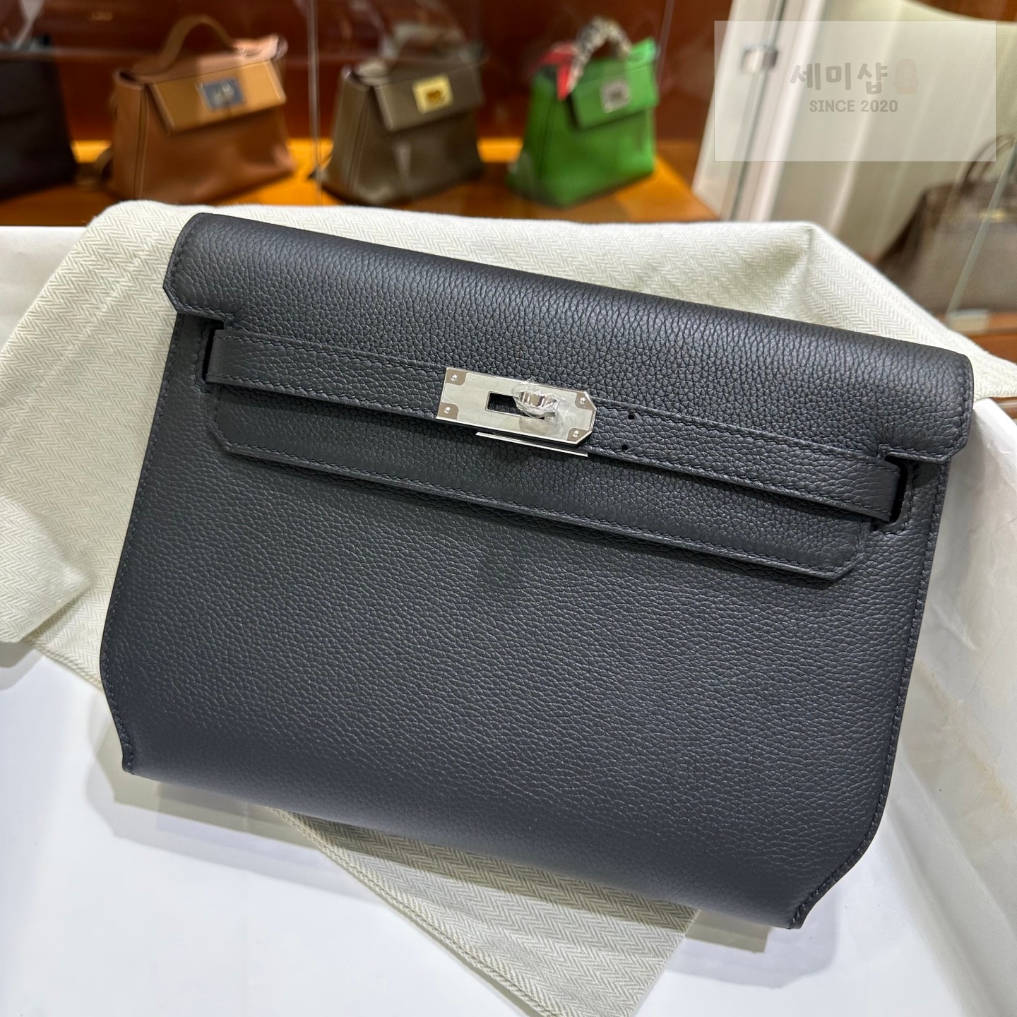 Hermes 에르메스 켈리 데페슈 25 파우치 블랙 Code 89 Bag 1번 이미지