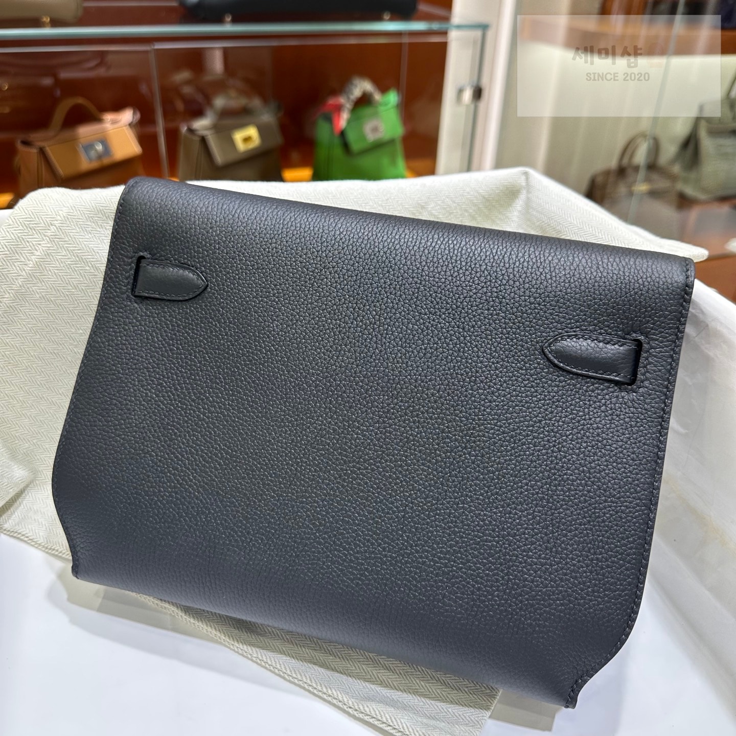 Hermes 에르메스 켈리 데페슈 25 파우치 블랙 Code 89 Bag 2번 이미지