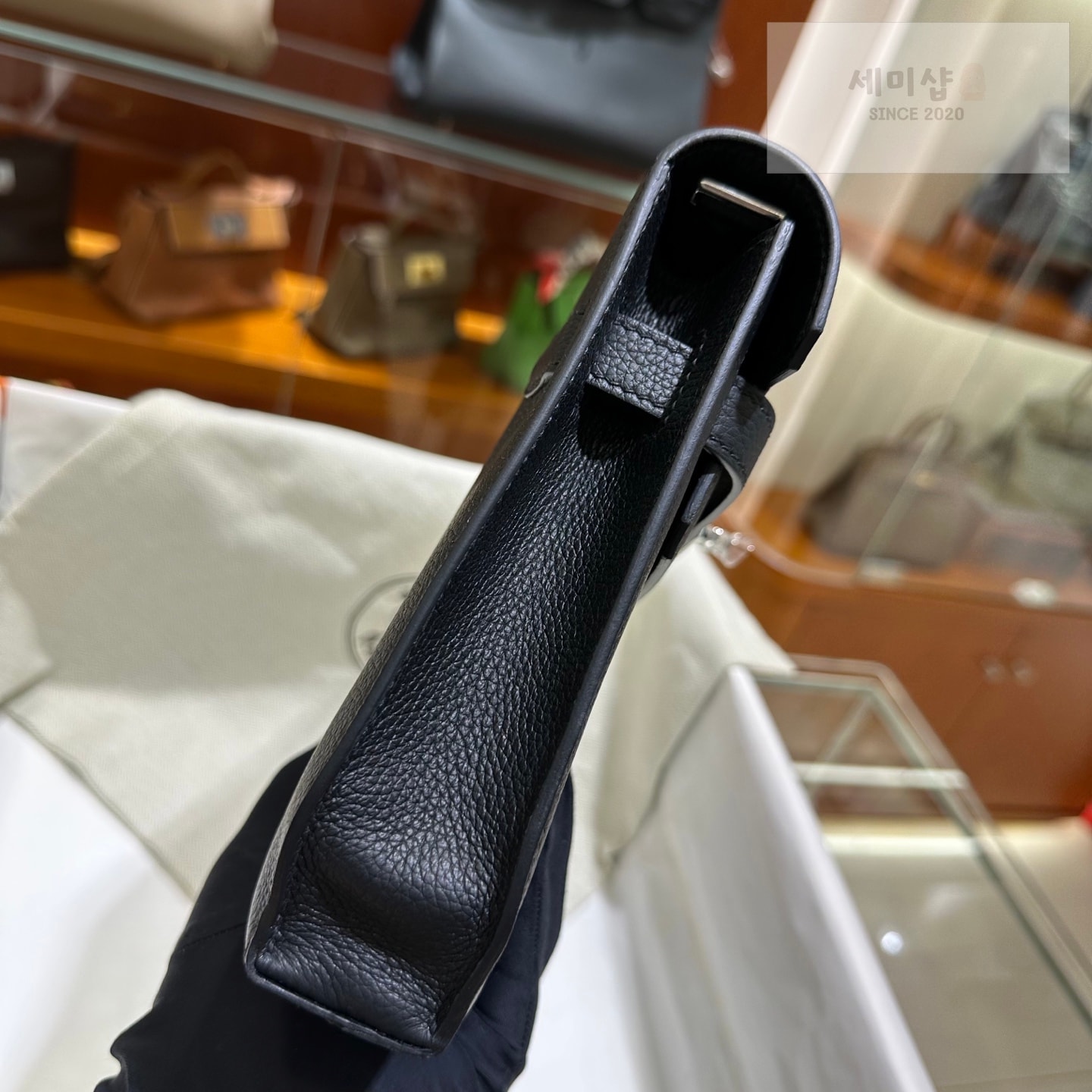 Hermes 에르메스 켈리 데페슈 25 파우치 블랙 Code 89 Bag 3번 이미지