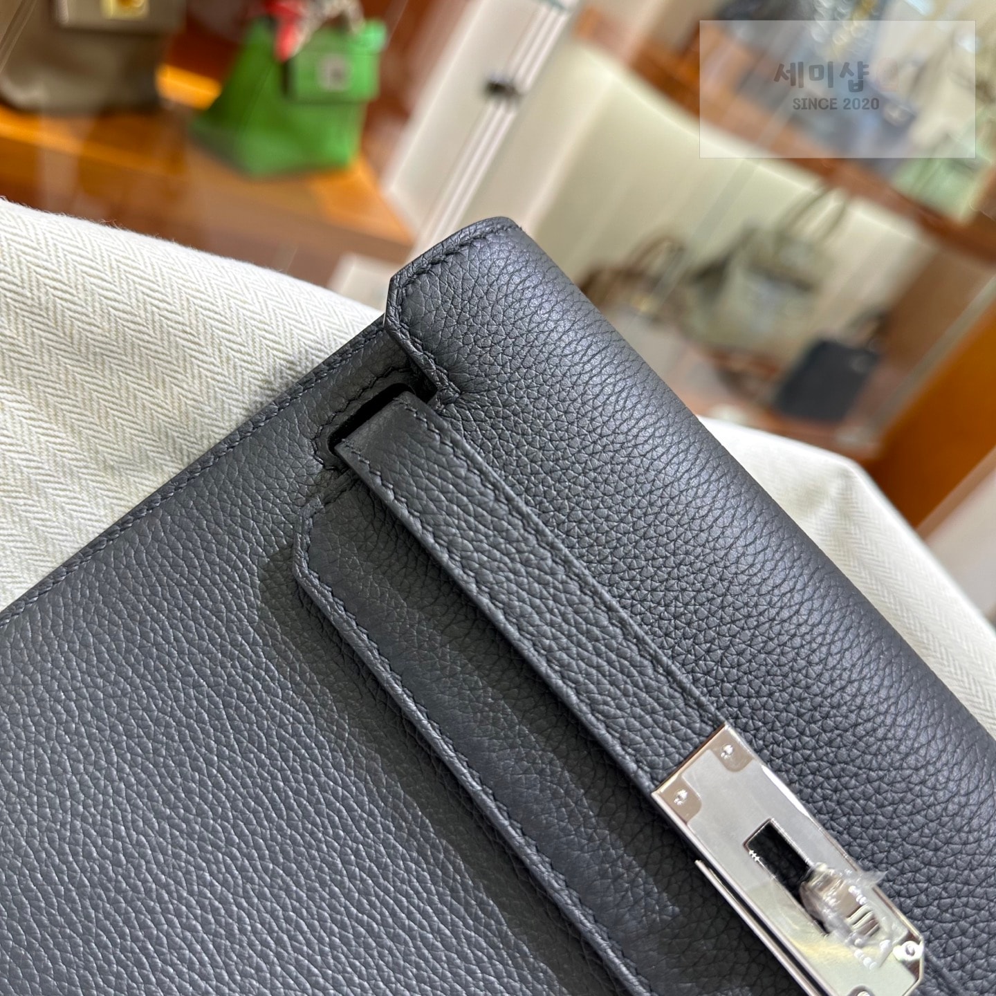 Hermes 에르메스 켈리 데페슈 25 파우치 블랙 Code 89 Bag 6번 이미지