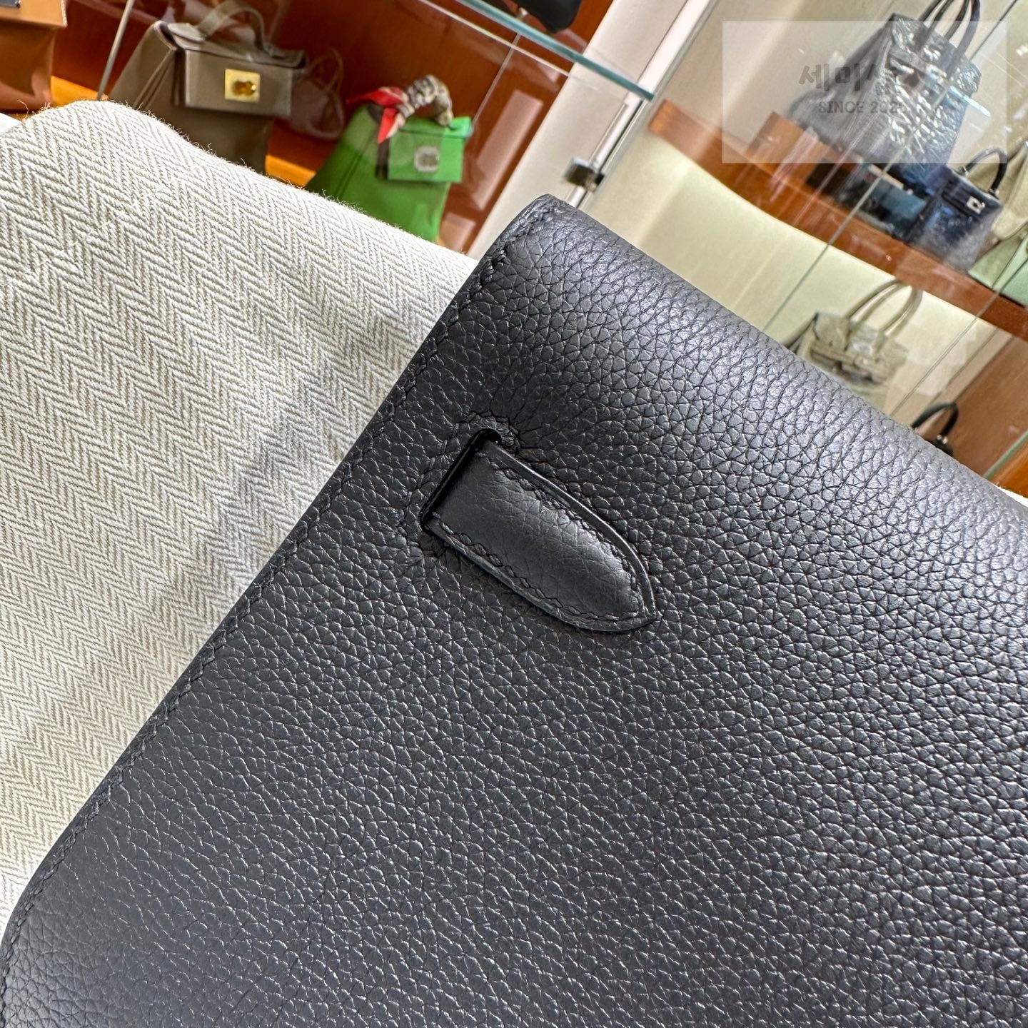 Hermes 에르메스 켈리 데페슈 25 파우치 블랙 Code 89 Bag 7번 이미지