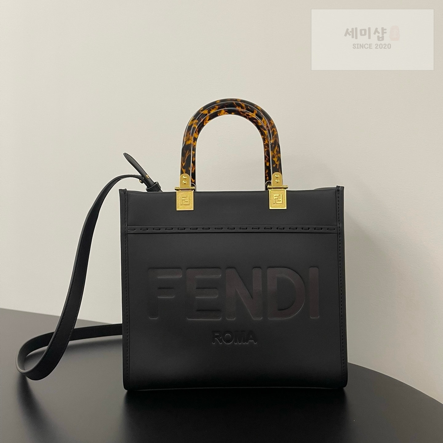 펜디 펜디 스몰 션샤인 쇼퍼백 블랙 Bag 1번 이미지