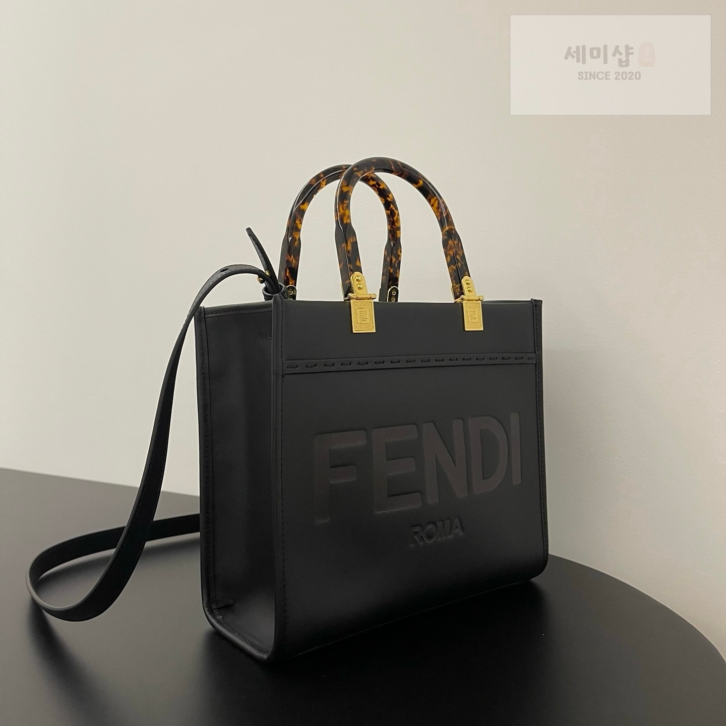 펜디 펜디 스몰 션샤인 쇼퍼백 블랙 Bag 3번 이미지