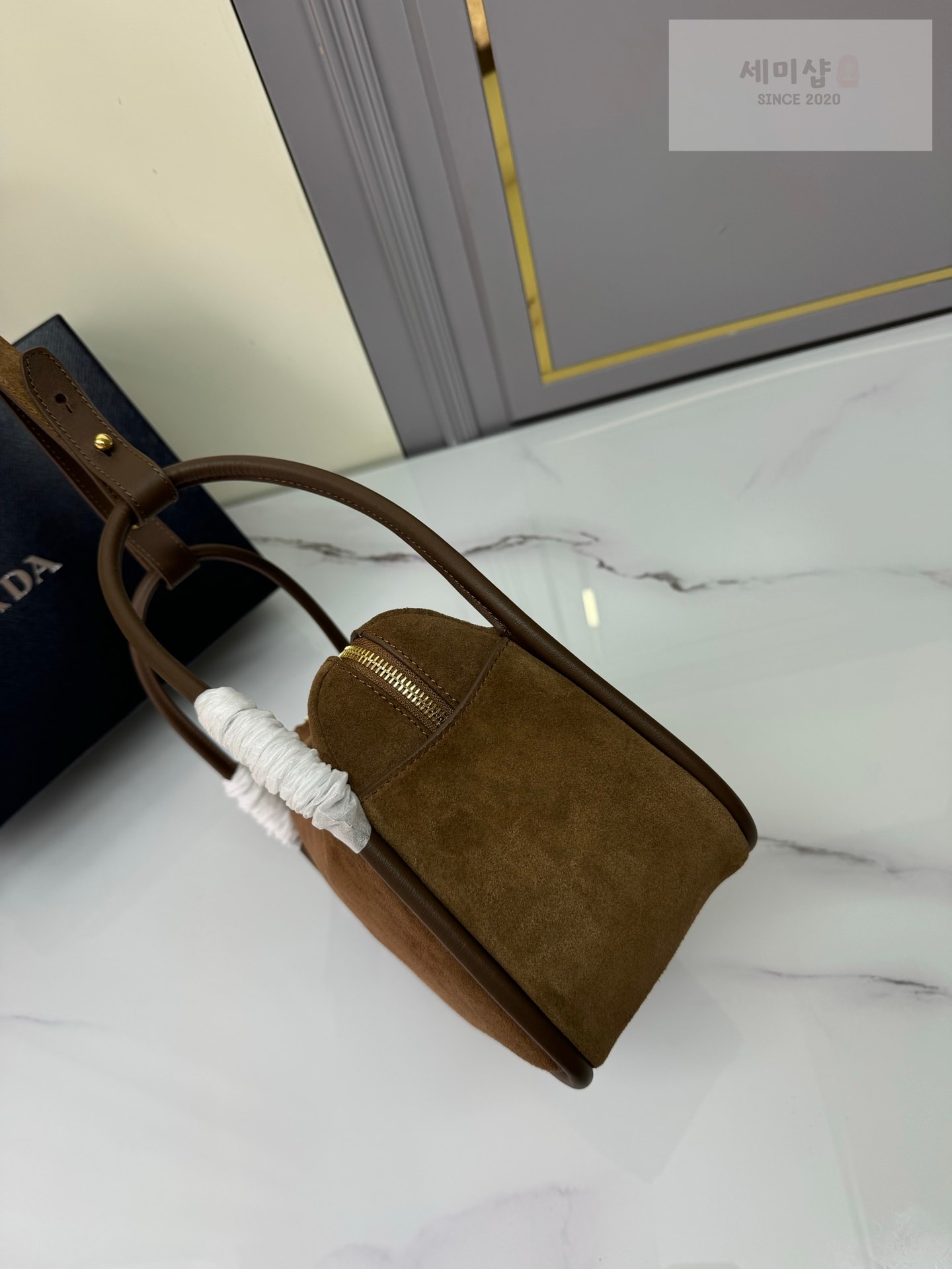 프라다 프라다 달링 스웨이드 핸드백 스웨이드 Bag 3번 이미지