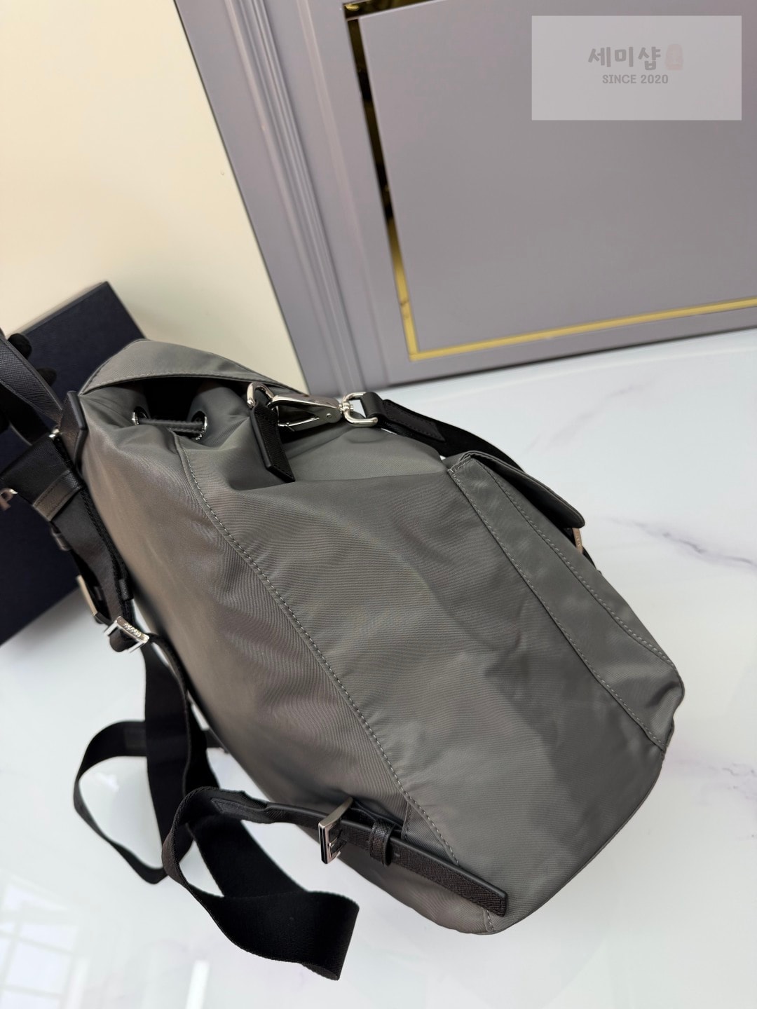 프라다 프라다 리나일론 백팩 그레이 Bag 3번 이미지