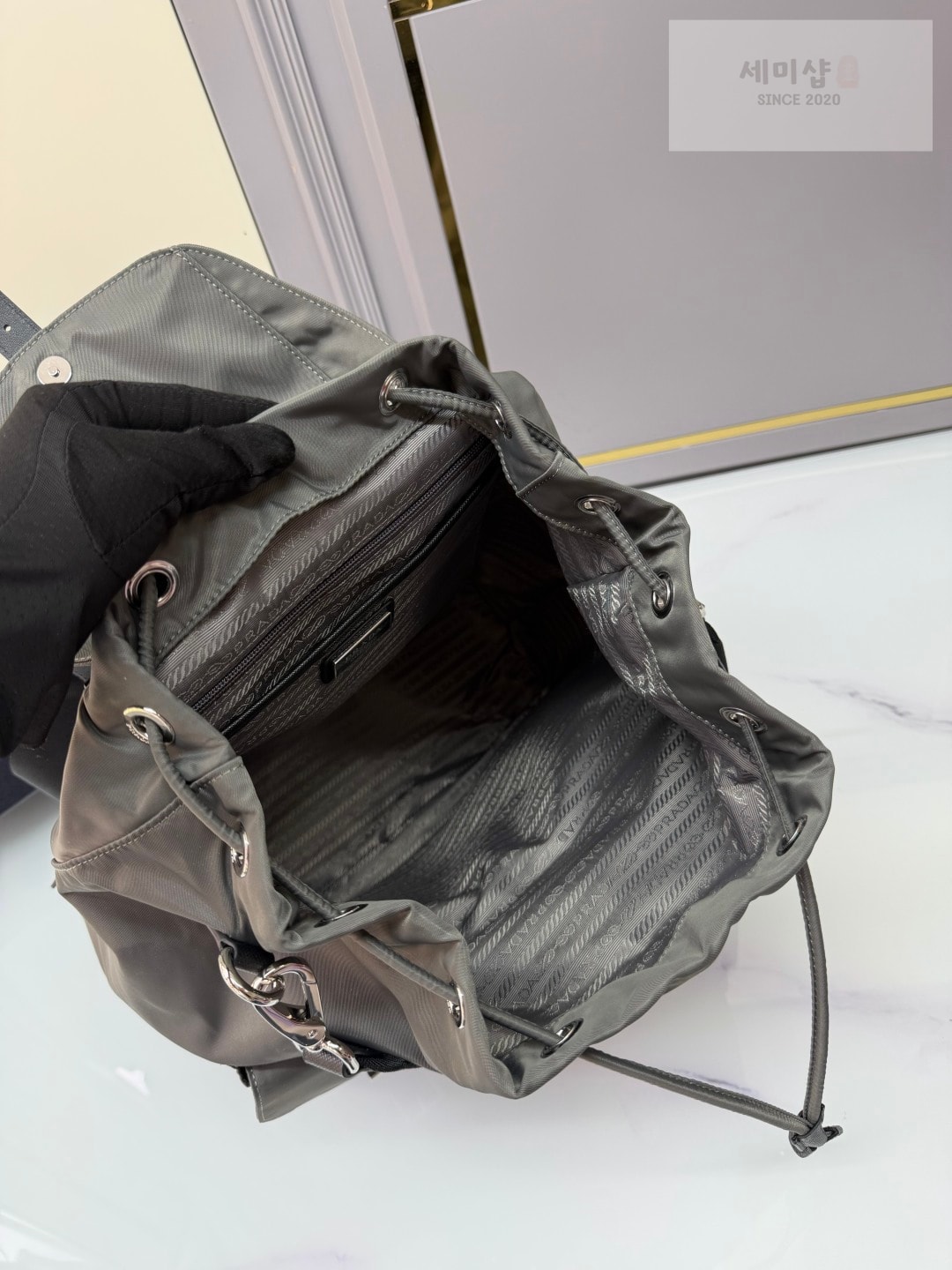 프라다 프라다 리나일론 백팩 그레이 Bag 7번 이미지