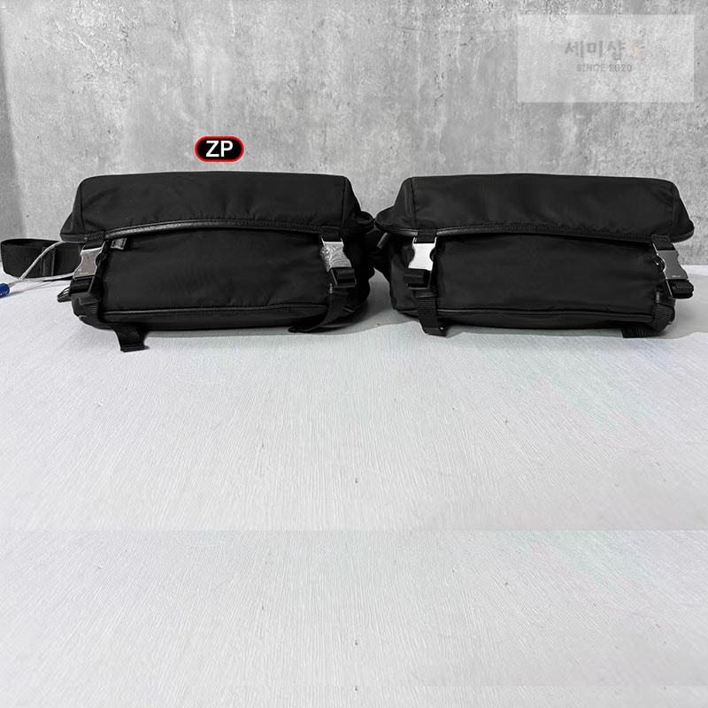 P R A D A 프라다 리나일론 사피아노 레더 숄더 바이커 백 미디엄 2VH994 Bag 4번 이미지