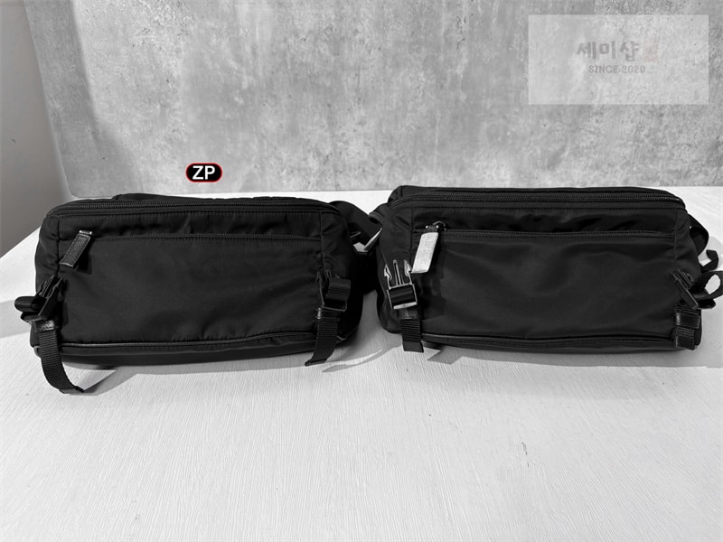 P R A D A 프라다 리나일론 사피아노 레더 숄더 바이커 백 미디엄 2VH994 Bag 18번 이미지