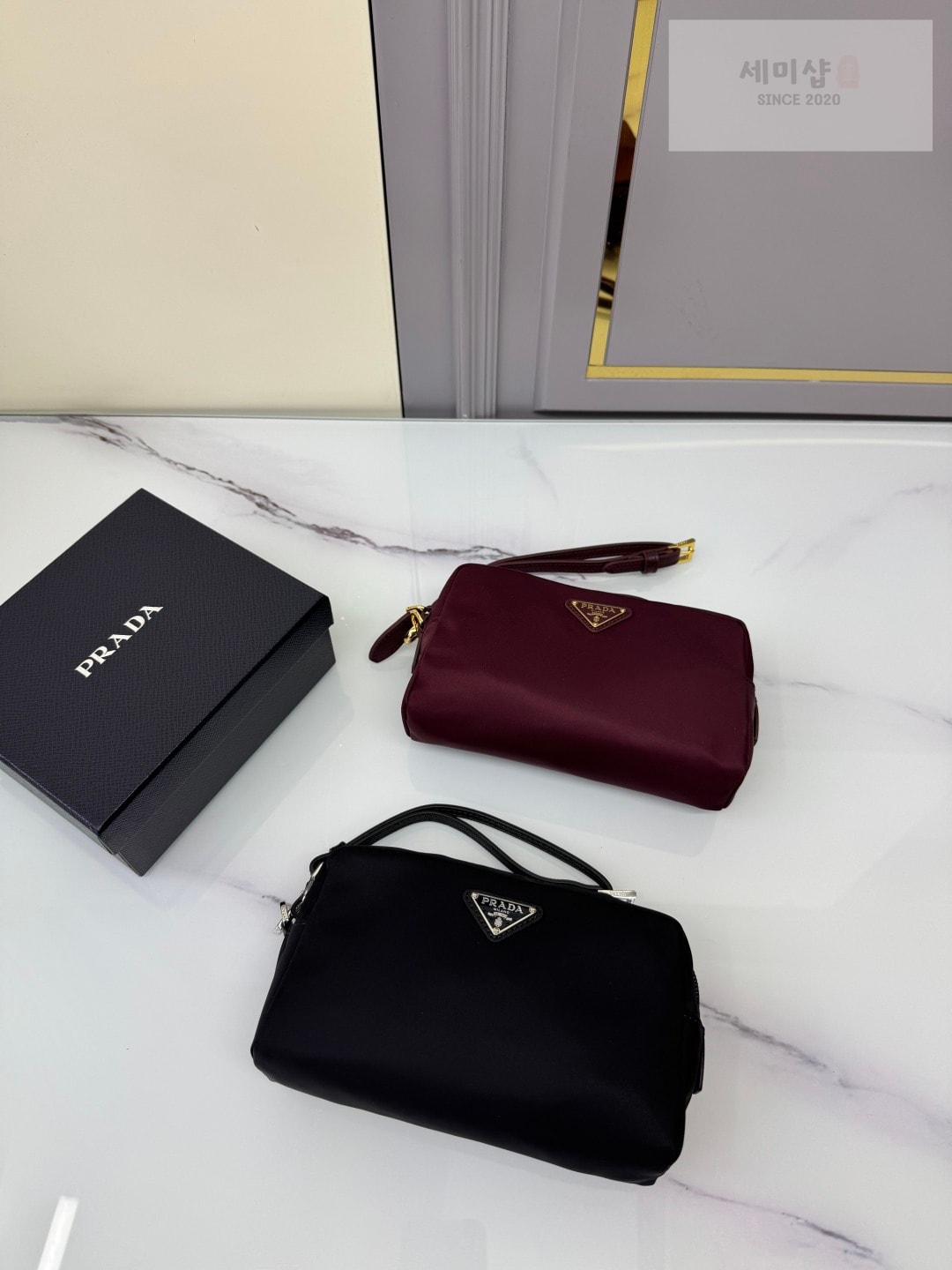 프라다 프라다 리나일론 스몰 파우치 블랙 Bag 1번 이미지