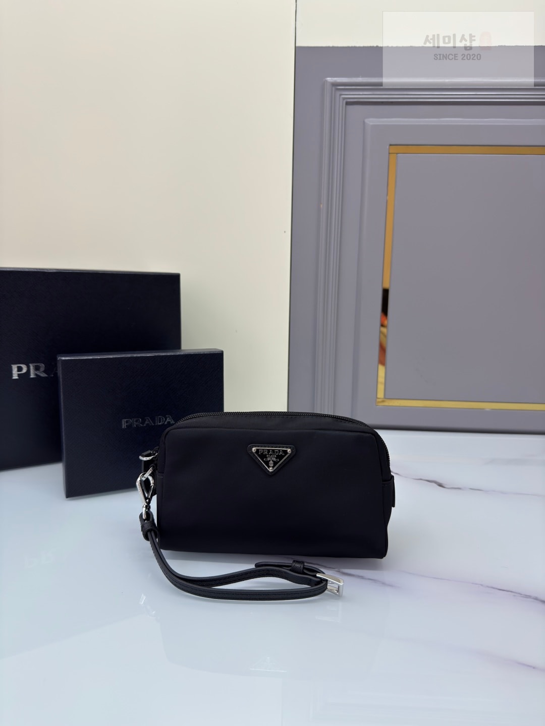 프라다 프라다 리나일론 스몰 파우치 블랙 Bag 2번 이미지