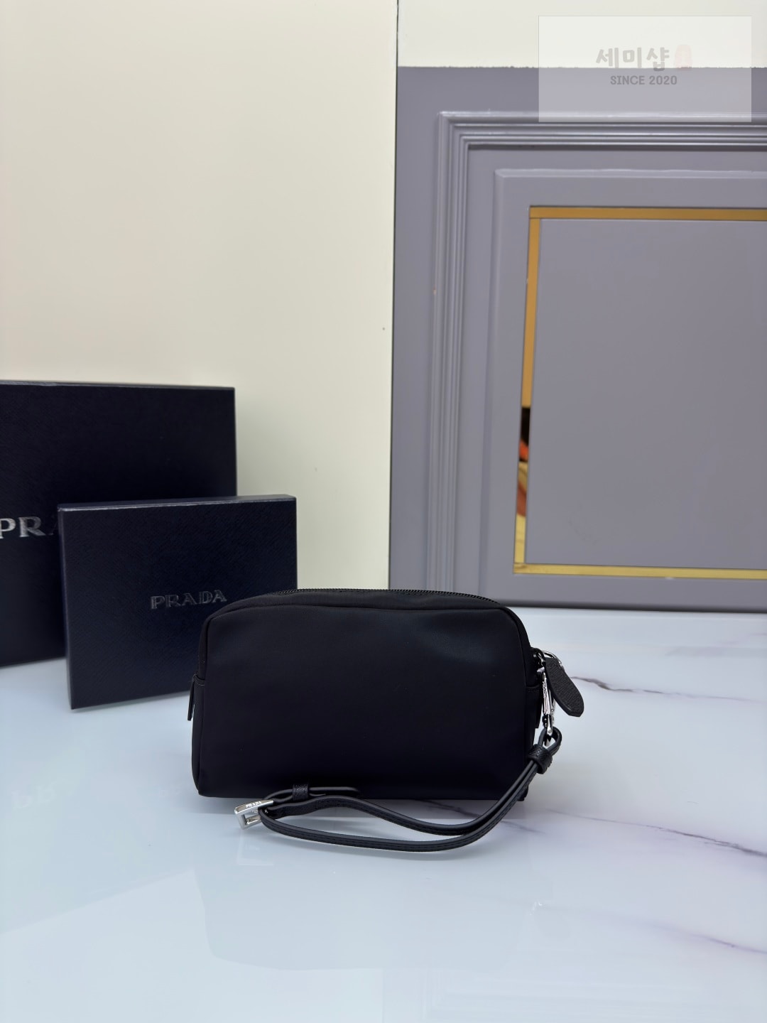 프라다 프라다 리나일론 스몰 파우치 블랙 Bag 3번 이미지
