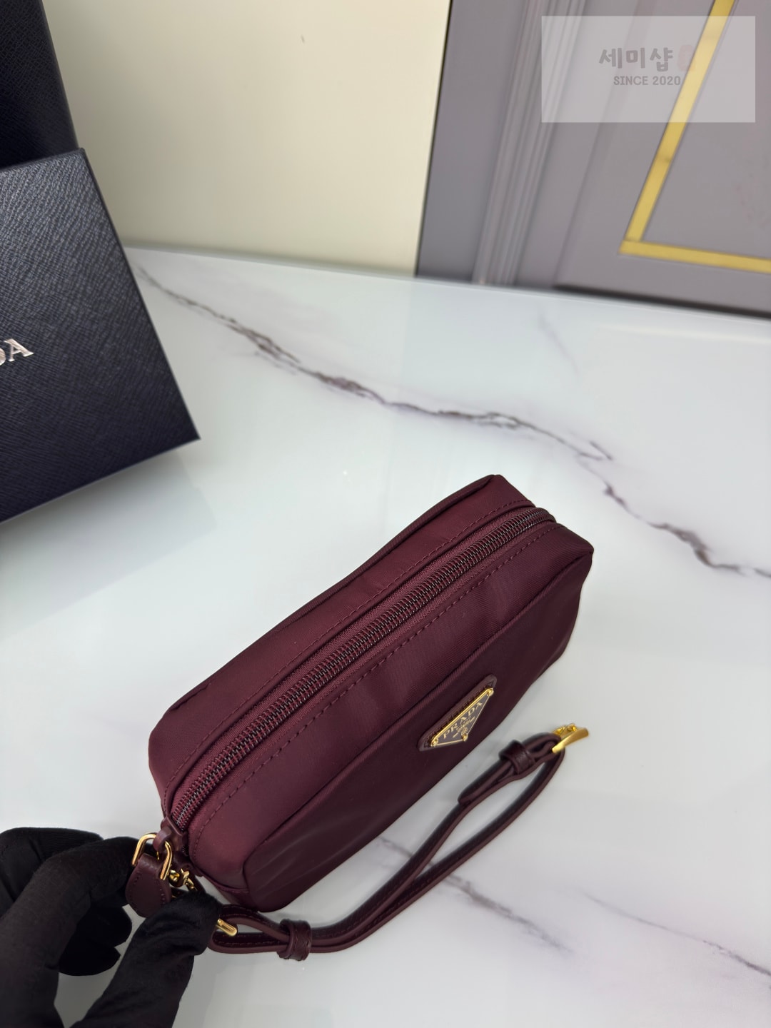 프라다 프라다 리나일론 스몰 파우치 블랙 Bag 15번 이미지