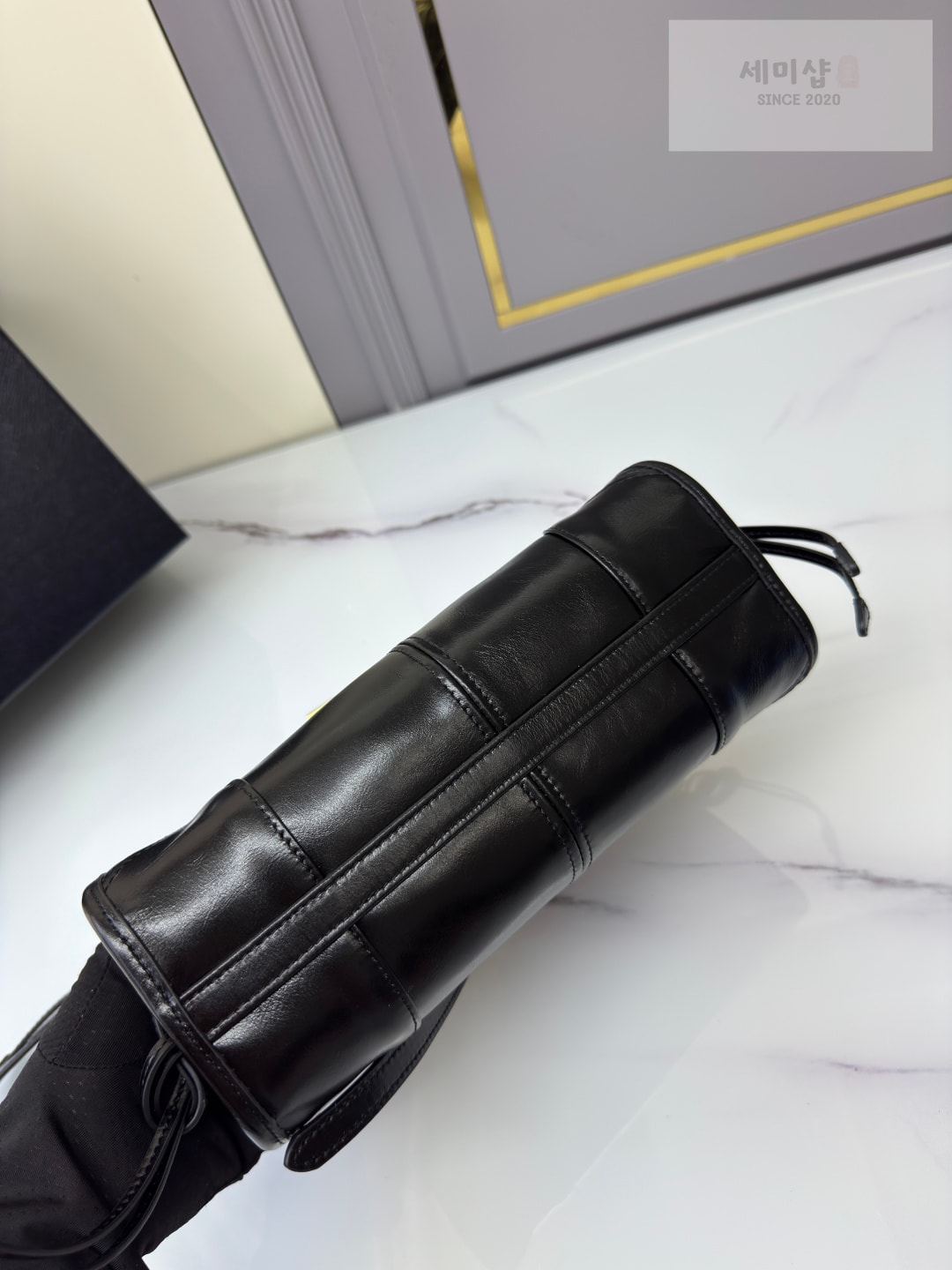 프라다 프라다 보니 미니 탑 핸들 블랙 Bag 4번 이미지
