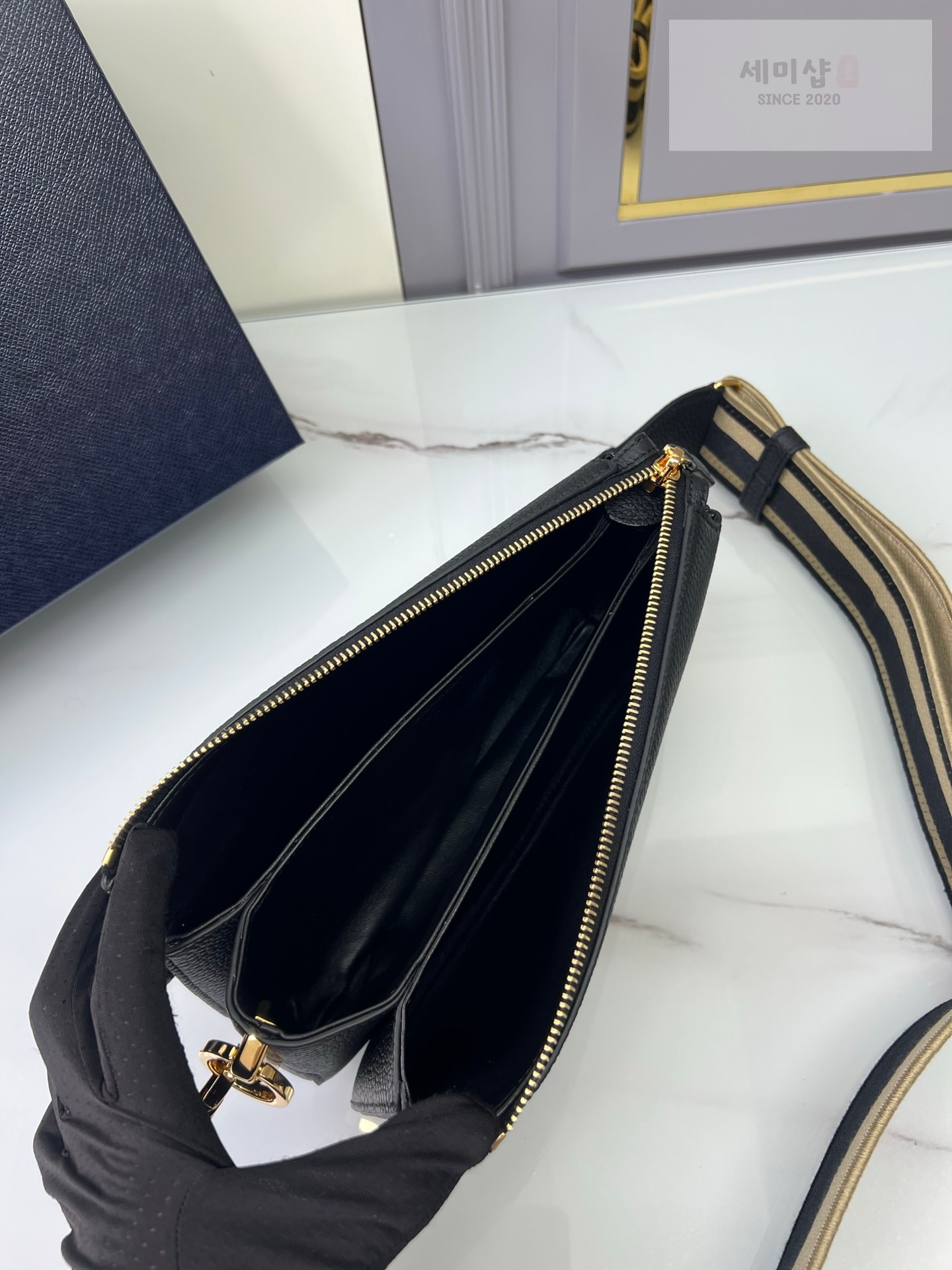 프라다 프라다 비텔로 다이노 숄더백 네로(블랙) Bag 7번 이미지