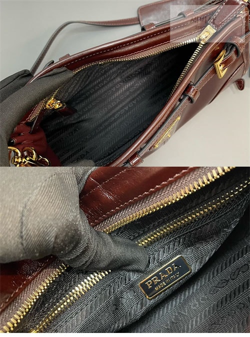 P R A D A 프라다 소프트 룩스 핸드백 스몰 1BH215 Bag 22번 이미지