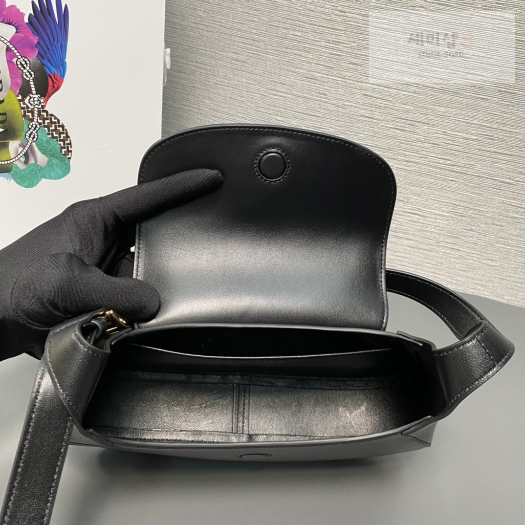 P R A D A 프라다 스몰 가죽 숄더백 25*15*5.5cm “4COLOR” BLACK Bag 2번 이미지