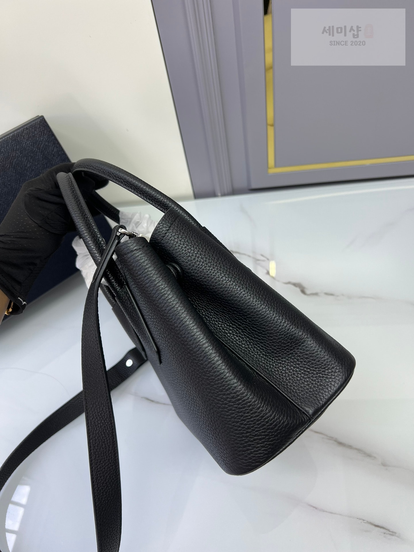 프라다 프라다 스몰 더블백 네로(블랙) Bag 4번 이미지