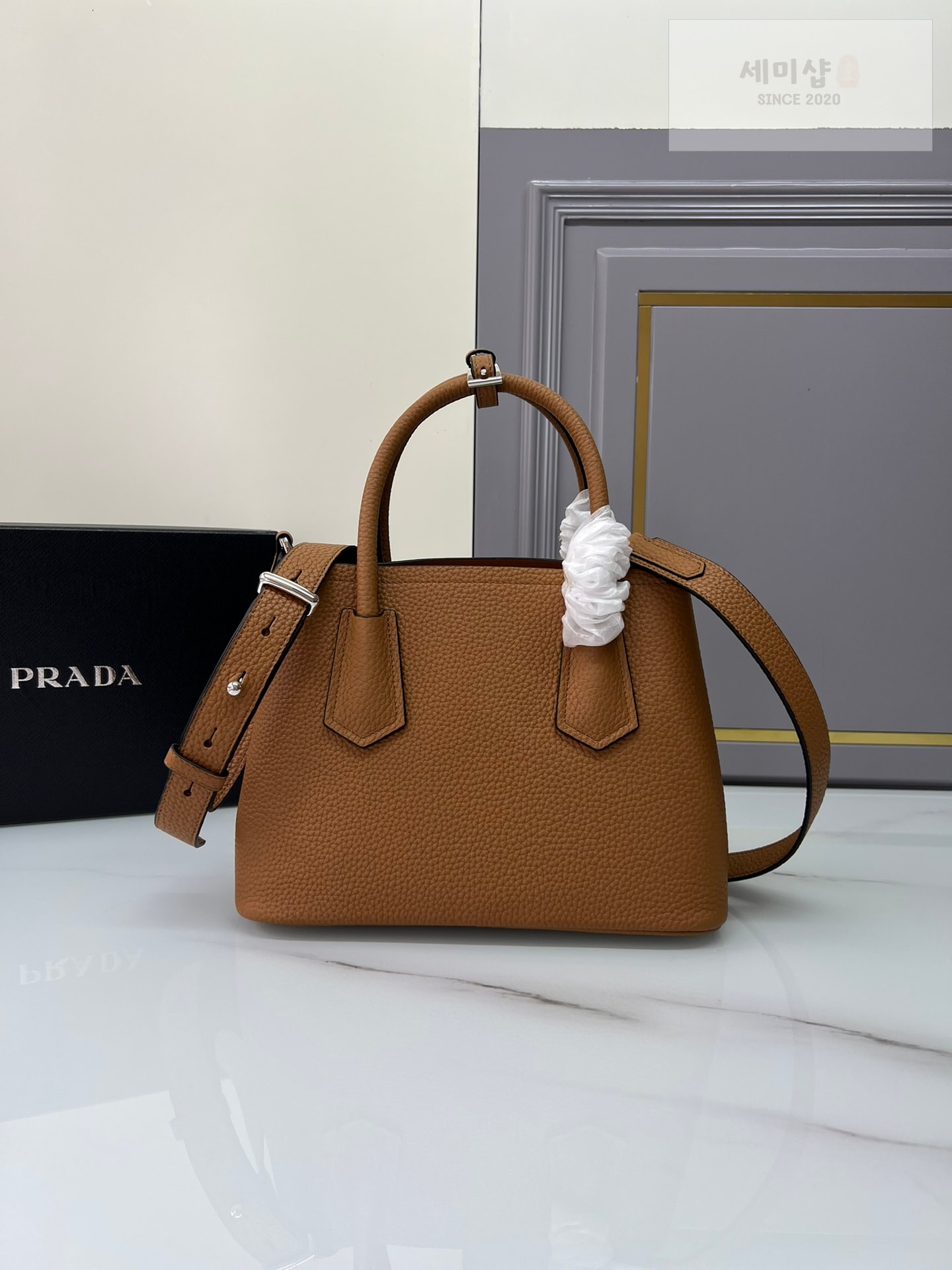 프라다 프라다 스몰 더블백 네로(블랙) Bag 10번 이미지