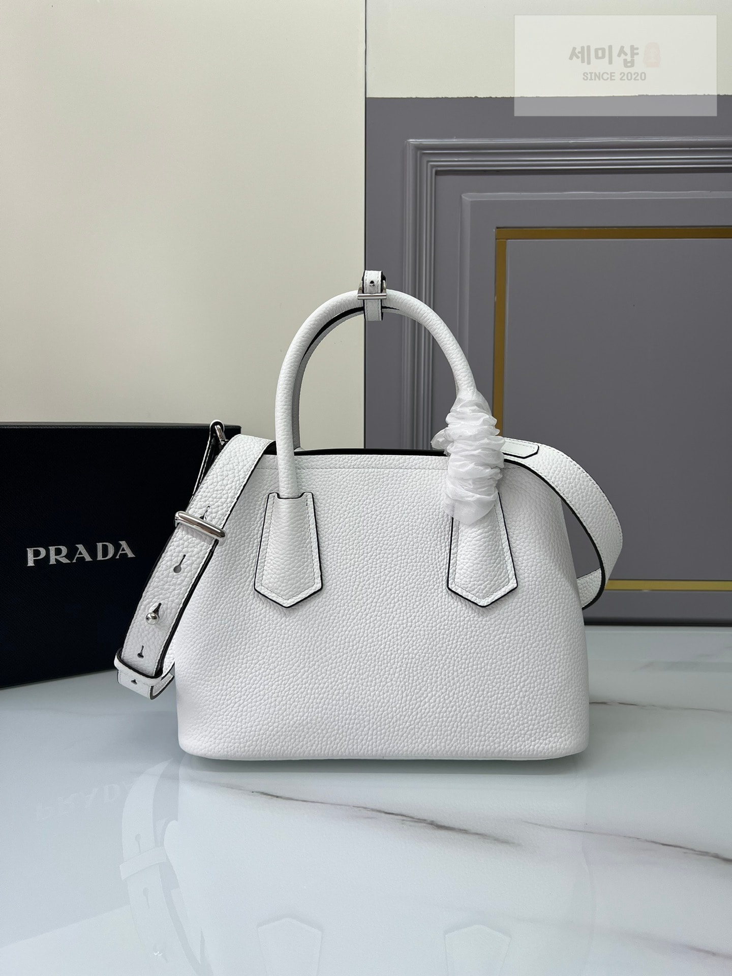 프라다 프라다 스몰 더블백 네로(블랙) Bag 17번 이미지