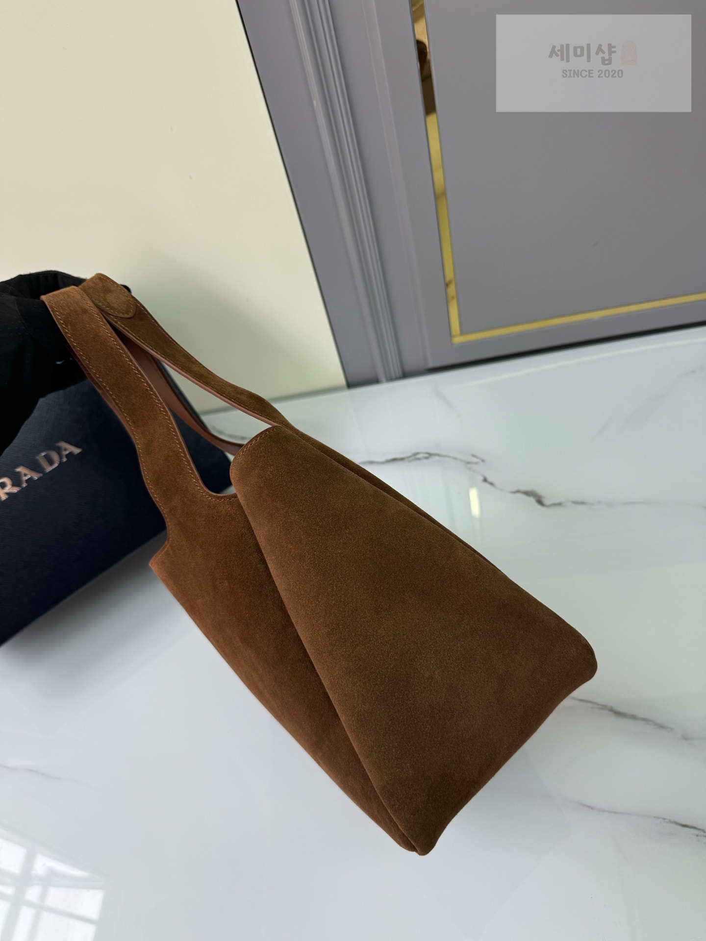 프라다 프라다 스웨이드 토트백 스웨이드 Bag 3번 이미지