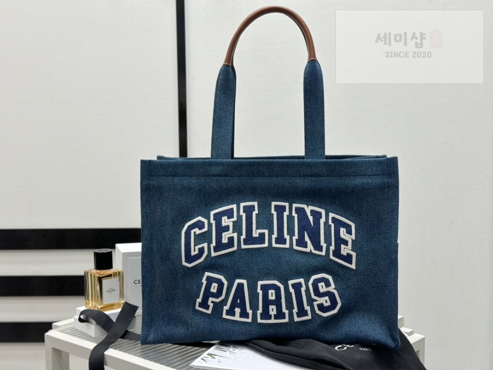 C E L I N E Celine Cabas Blue Denim Bag 1번 이미지