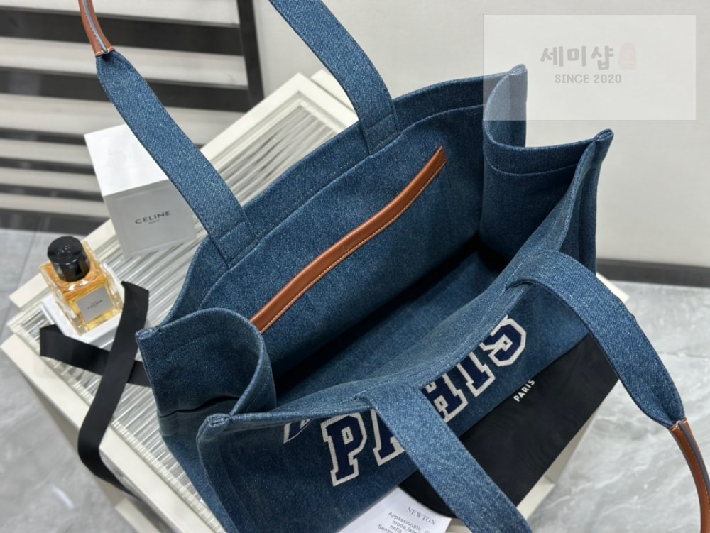 C E L I N E Celine Cabas Blue Denim Bag 9번 이미지