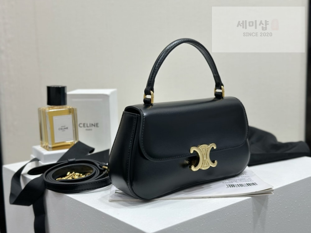 C E L I N E Celine Teen Lola Triomphe Shiny Calfskin Bag 3번 이미지