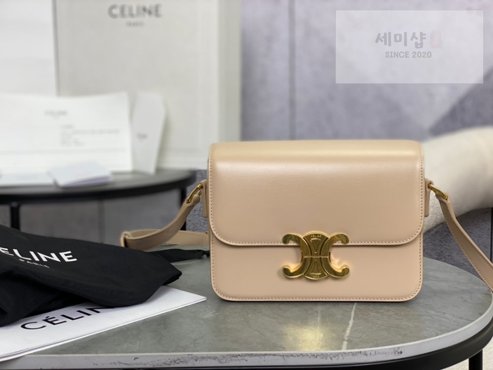 C E L I N E Celine Teen Triomphe Bag Shiny Calfskin Bag 1번 이미지