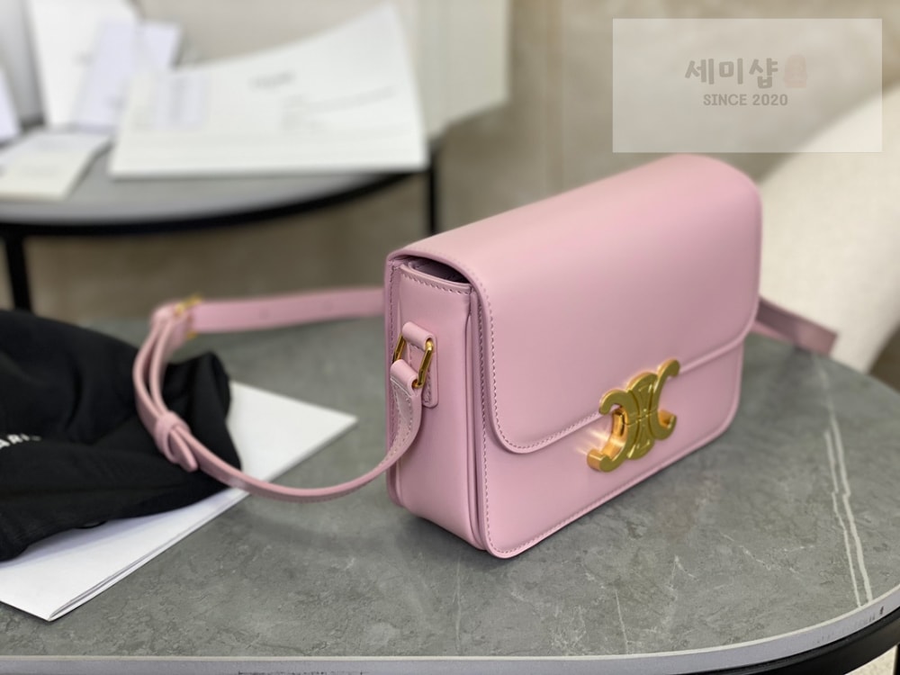 C E L I N E Celine Teen Triomphe Bag Shiny Calfskin Bag 3번 이미지