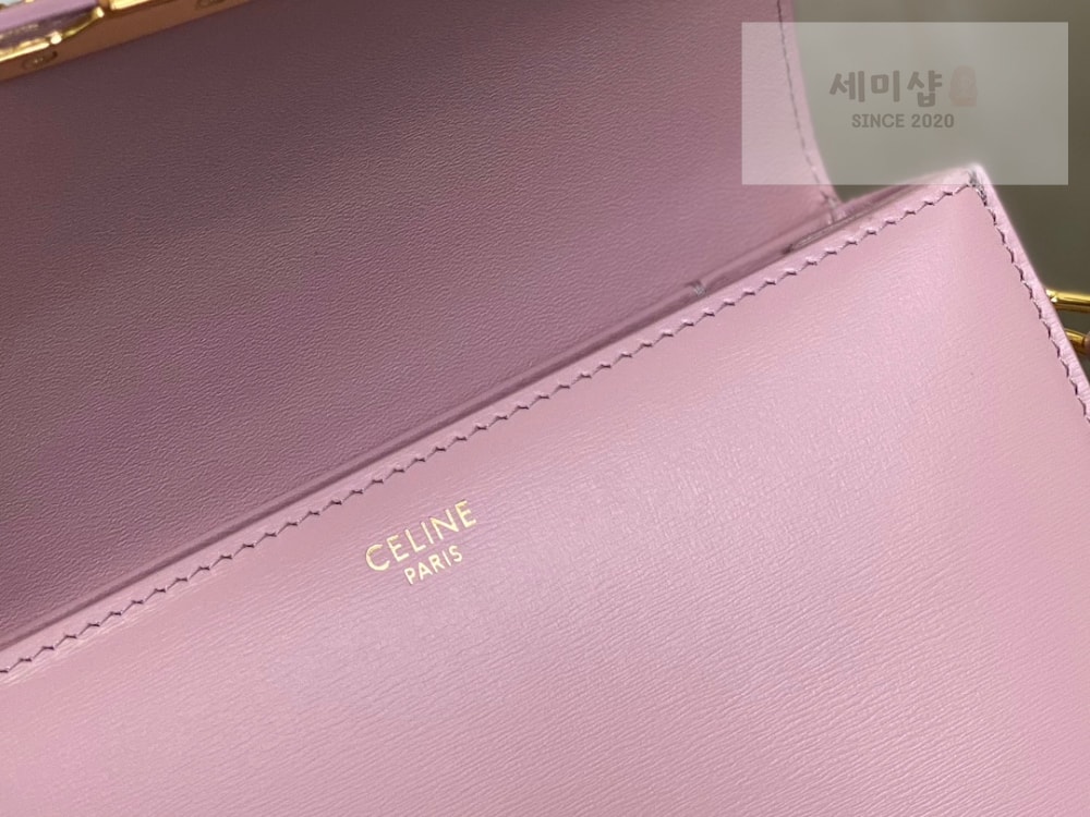 C E L I N E Celine Teen Triomphe Bag Shiny Calfskin Bag 7번 이미지