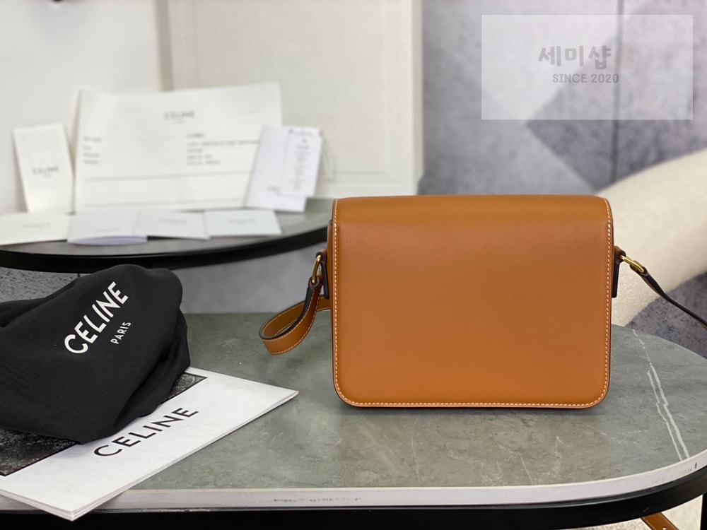 C E L I N E Celine Teen Triomphe Bag Shiny Calfskin Bag 8번 이미지