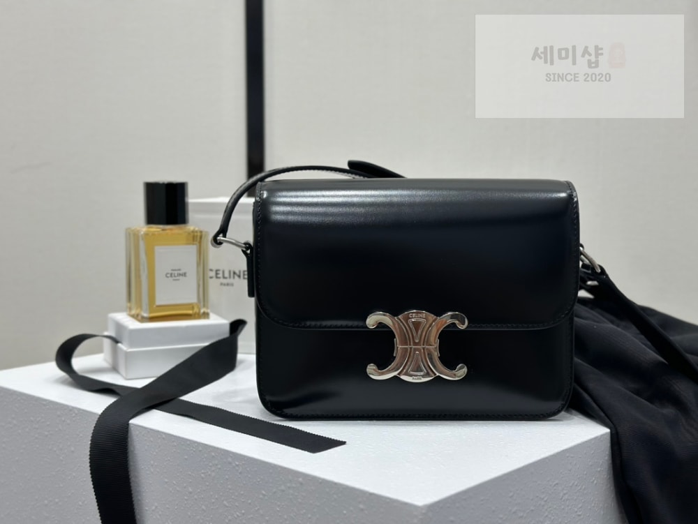 C E L I N E Celine Teen Triomphe Bag Shiny Calfskin Bag 1번 이미지