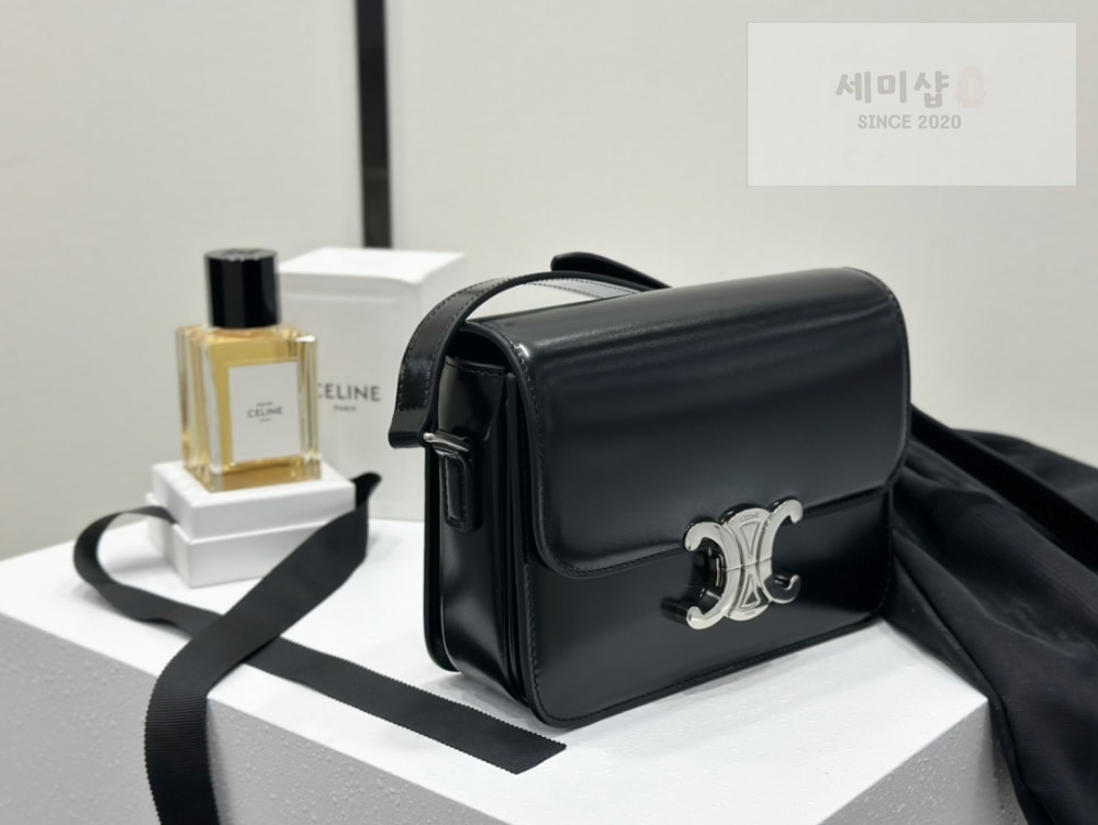 C E L I N E Celine Teen Triomphe Bag Shiny Calfskin Bag 3번 이미지