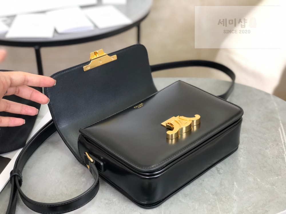 C E L I N E Celine Teen Triomphe Bag Shiny Calfskin Bag 8번 이미지