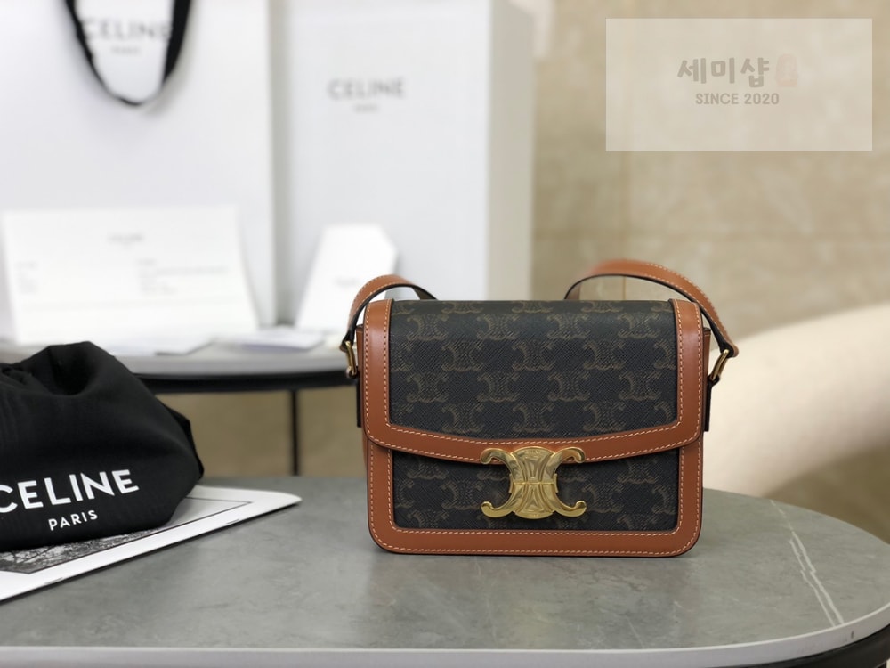 C E L I N E Celine Teen Triomphe Canvas Bag Bag 1번 이미지