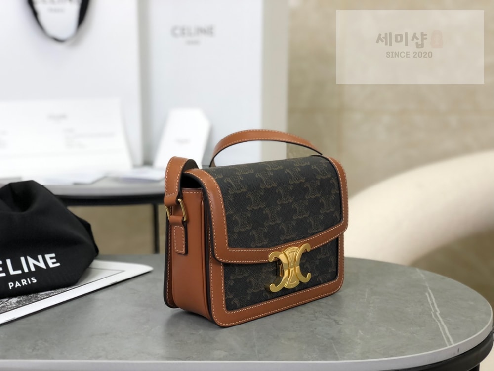 C E L I N E Celine Teen Triomphe Canvas Bag Bag 3번 이미지