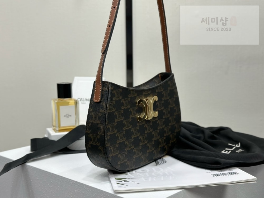 C E L I N E Celine Tilly Canvas & Calfskin Bag 3번 이미지