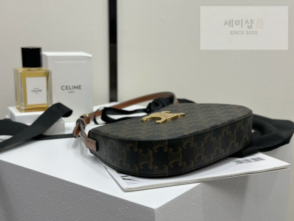 C E L I N E Celine Tilly Canvas & Calfskin Bag 9번 이미지