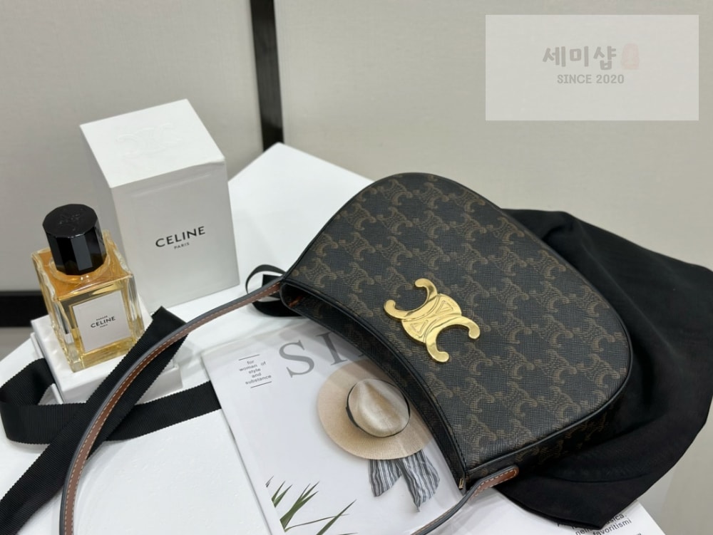C E L I N E Celine Tilly Canvas & Calfskin Bag 5번 이미지