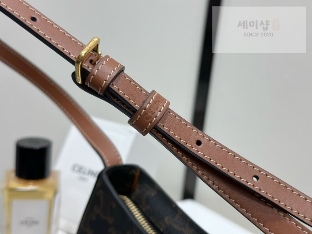 C E L I N E Celine Tilly Canvas & Calfskin Bag 7번 이미지
