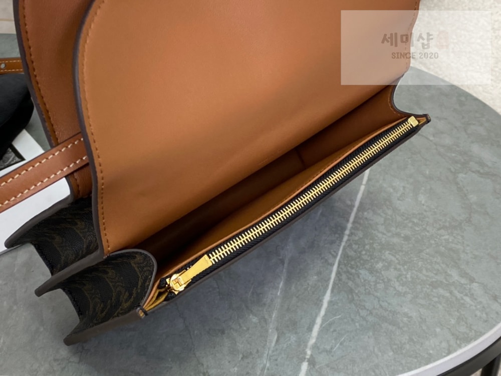 C E L I N E Celine Wallet on strap in Triomphe Canvas Bag 9번 이미지