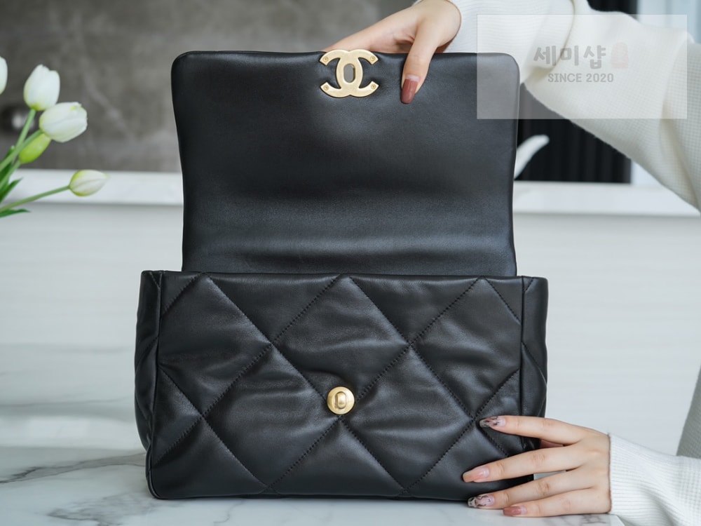 C H A N E L Chanel 19 Large 블랙 Bag 7번 이미지