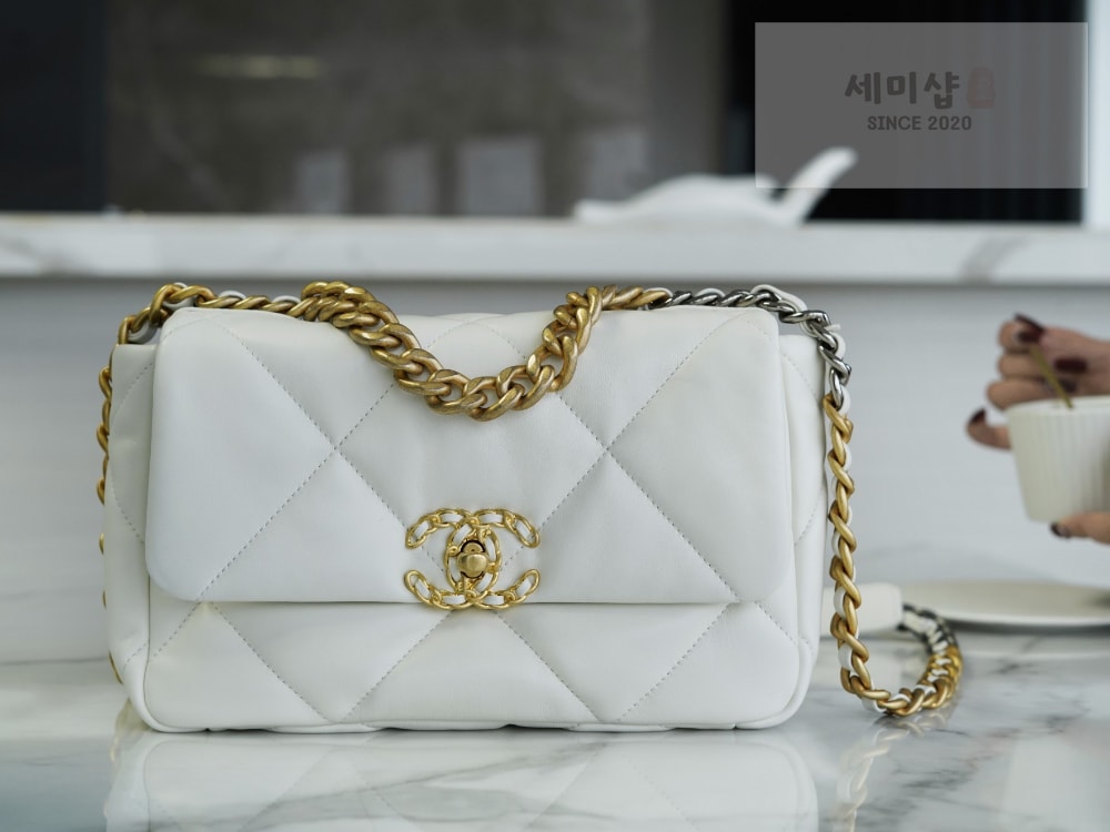 C H A N E L Chanel 19 Medium 화이트 Bag 1번 이미지