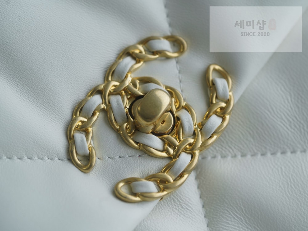 C H A N E L Chanel 19 Medium 화이트 Bag 5번 이미지